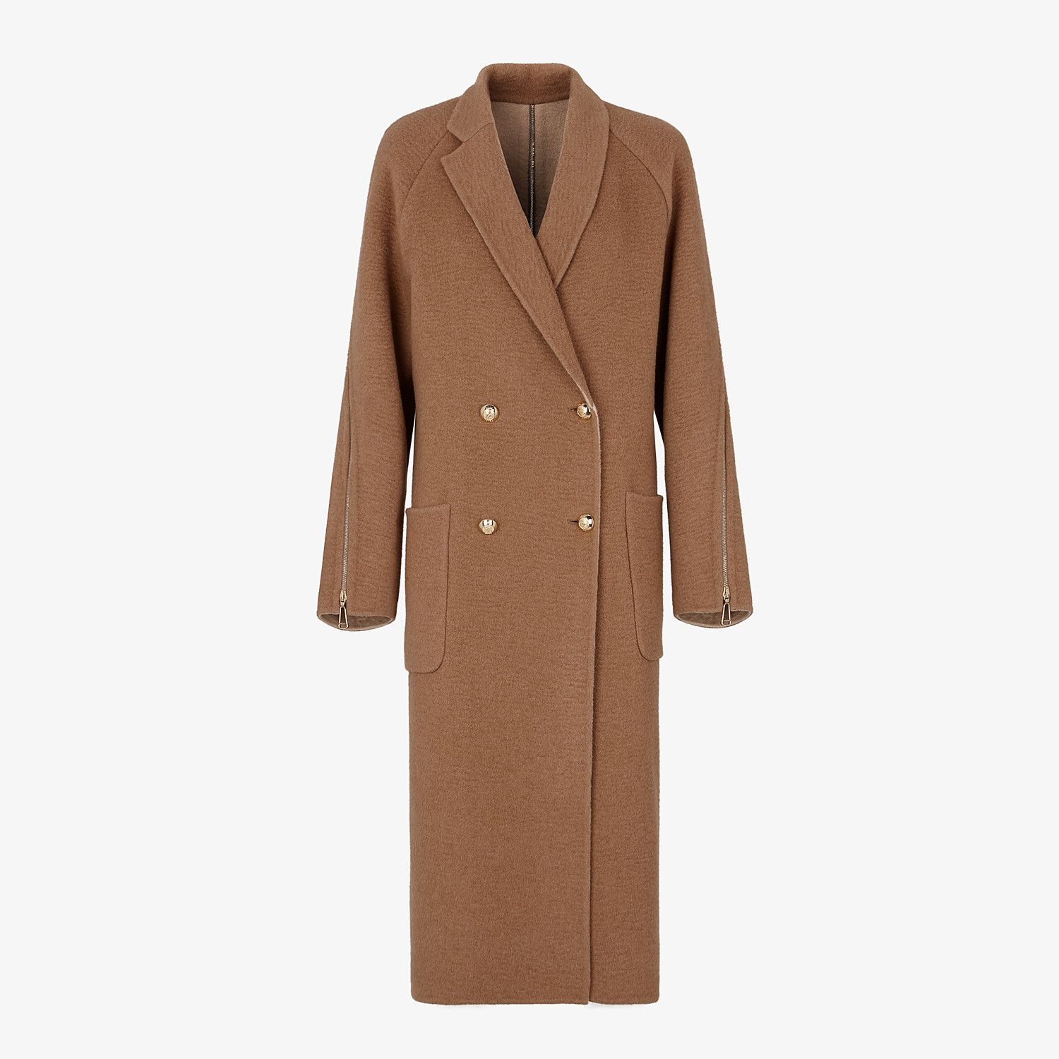 Beige camel coat - 1