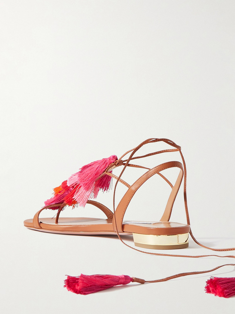 Capri Tassel Leather Sandals 3