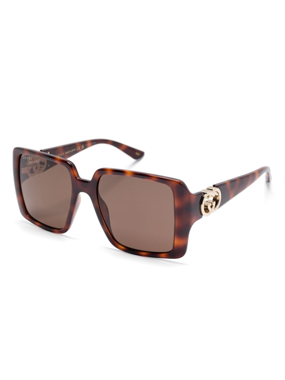 tortoiseshell square-frame sunglasses - 2