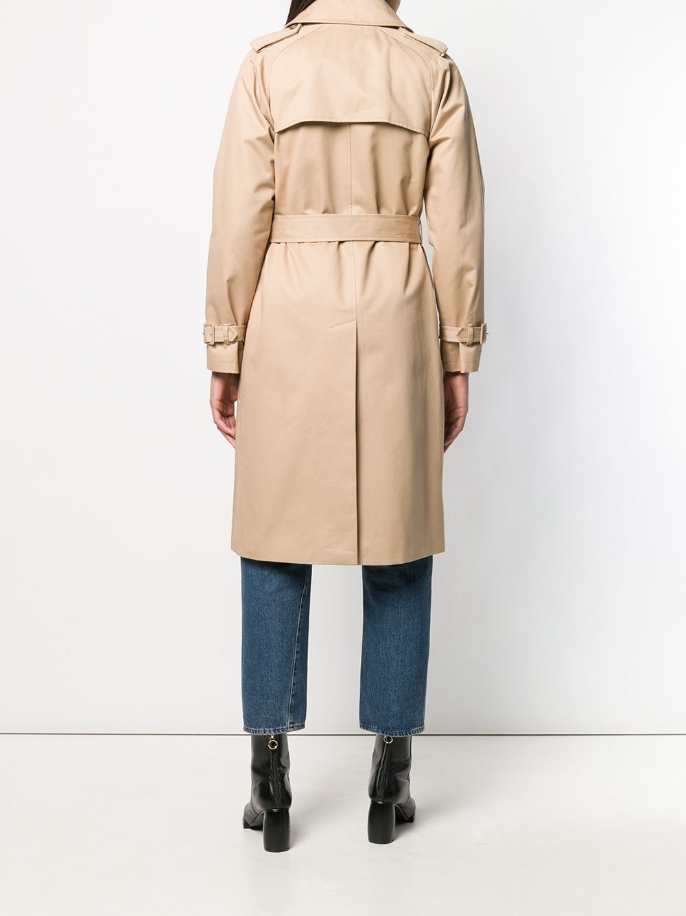 belted trench coat - 4