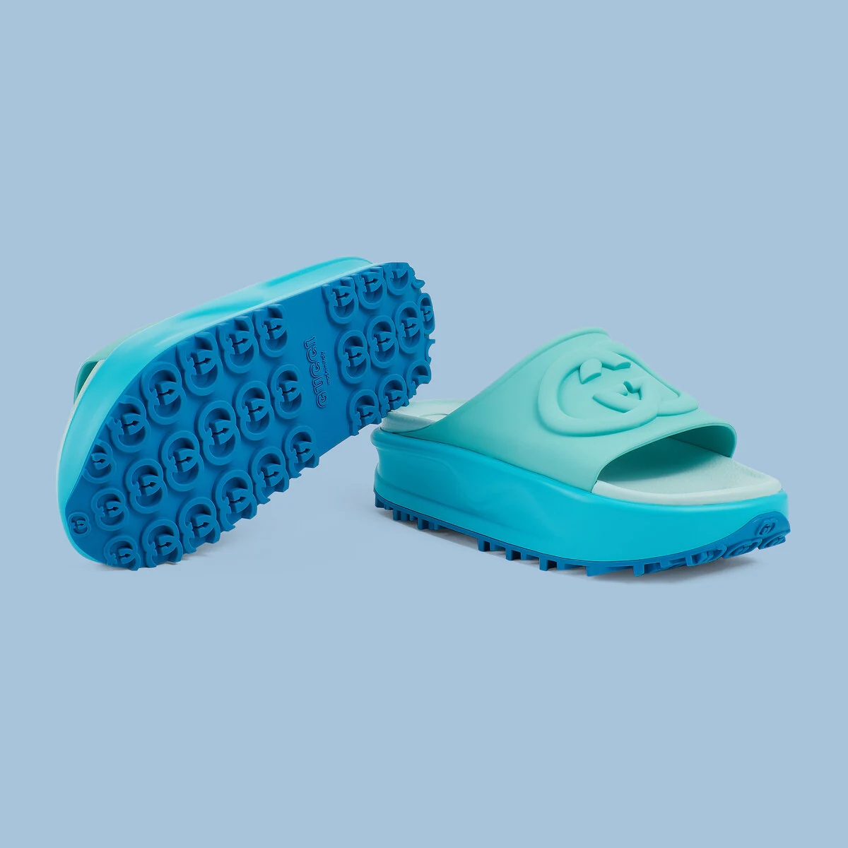 Women's slide sandal with Interlocking G - 6