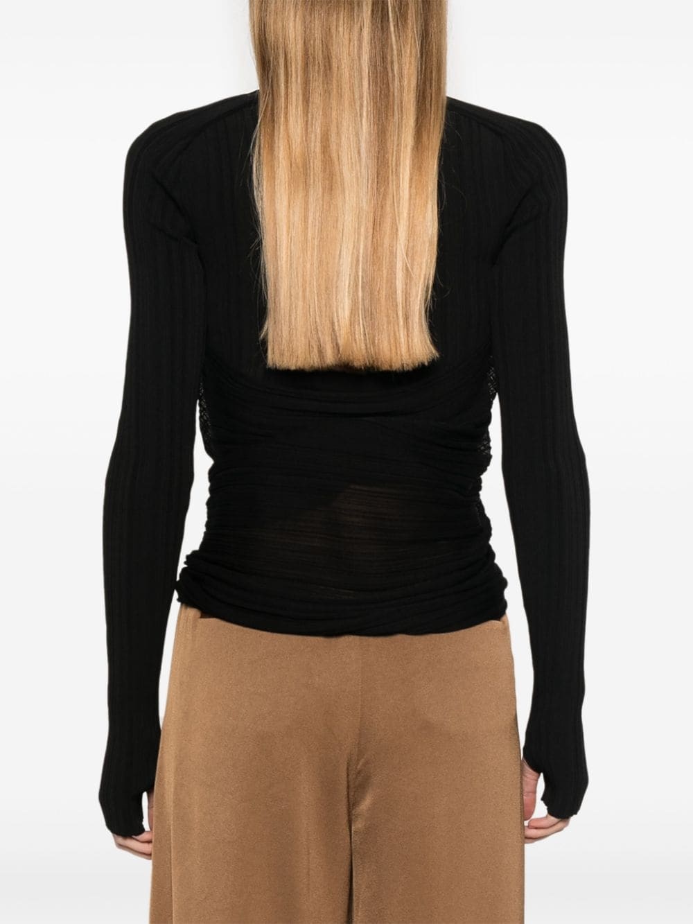 plissé blouse - 4