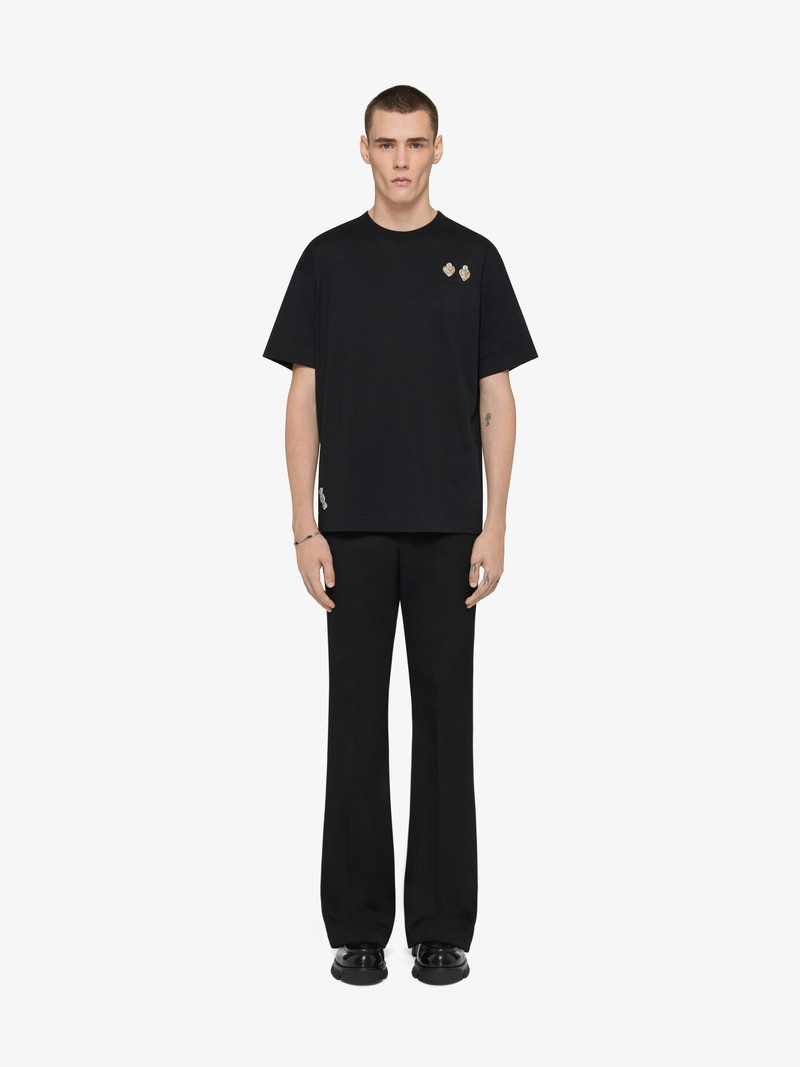 Givenchy T-SHIRT IN COTTON WITH PATCHES outlook