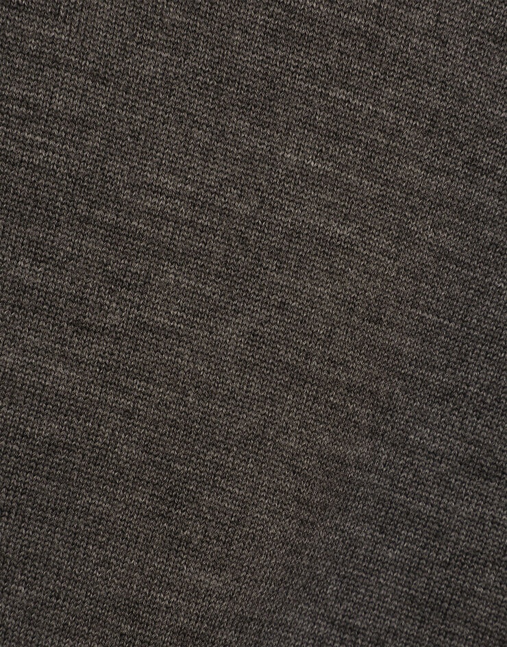Wool polo-shirt with branded tag - 5