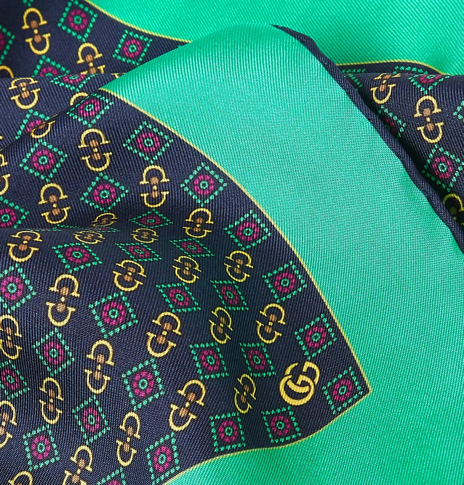 Logo-Print Silk Pocket Square - 4