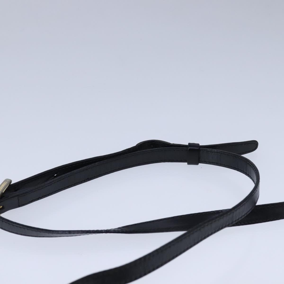 CELINE Macadam Canvas Shoulder Bag Pvc Leather Black - 14