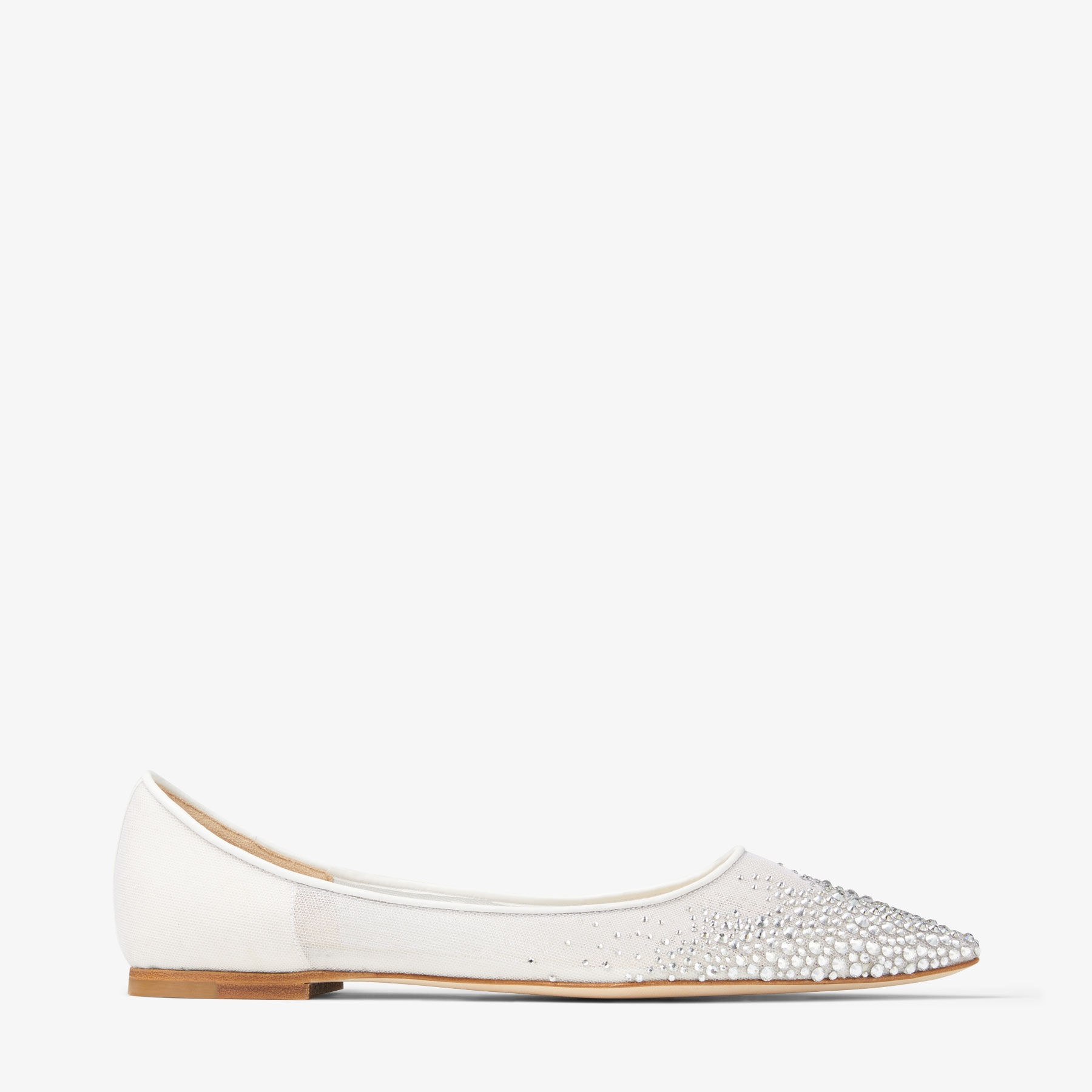 Love Flat
White Degrade Crystal Mesh Flats - 1