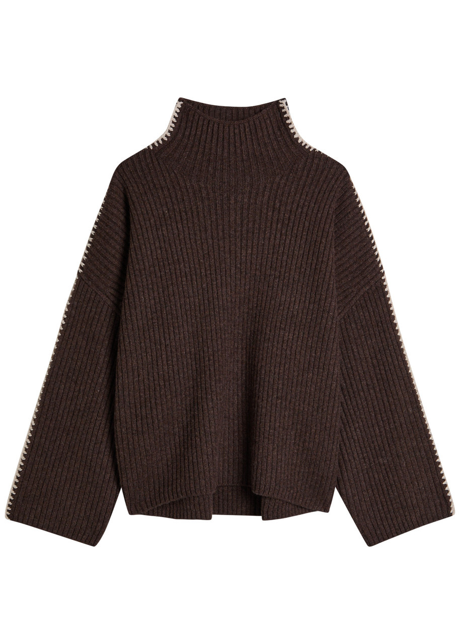 Rag & Bone Ingrid Ribbed Wool Jumper - 1