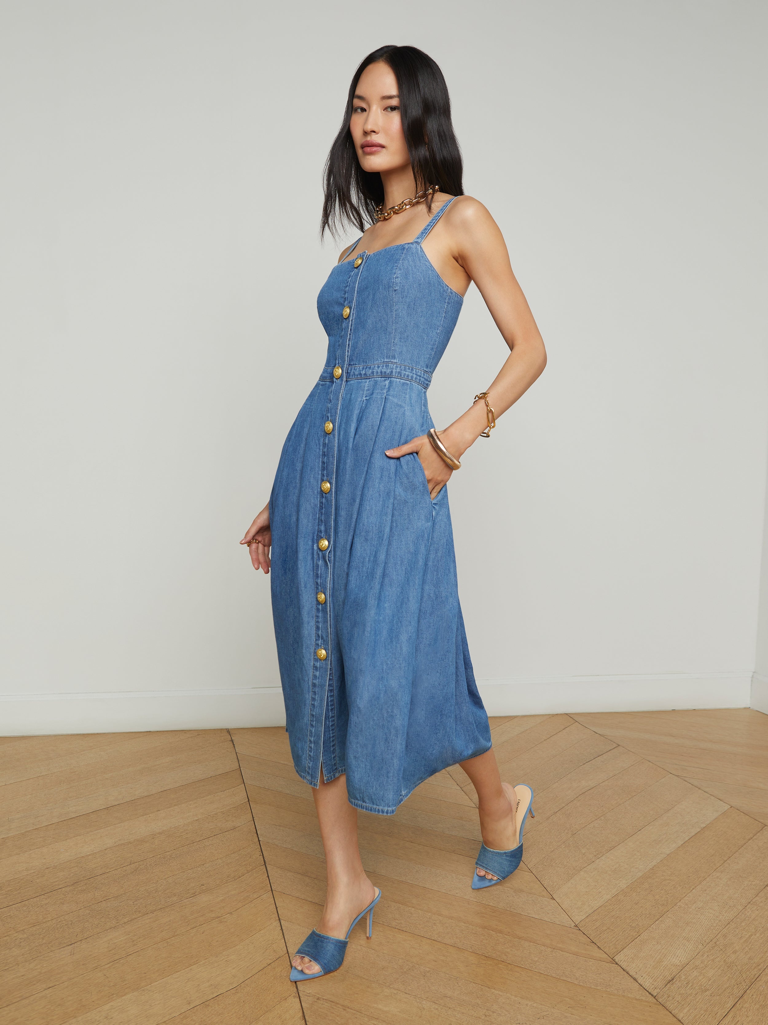 Esmeralda Chambray Dress - 3