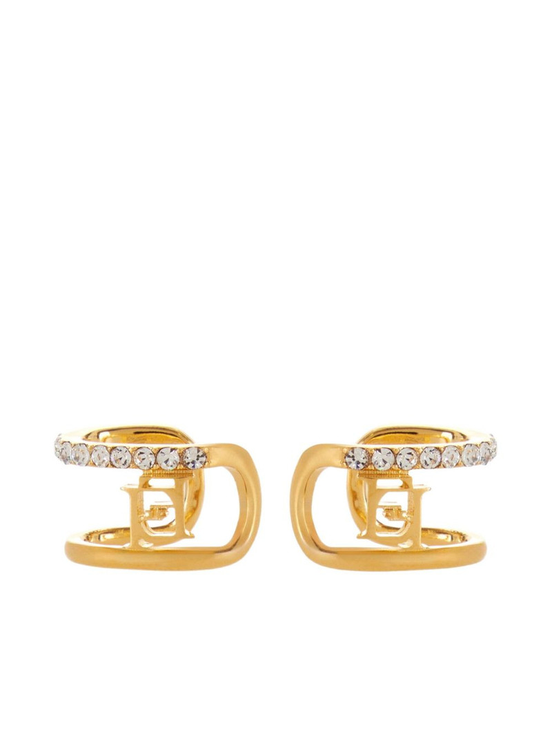 logo-rhinestone ear cuffs 1