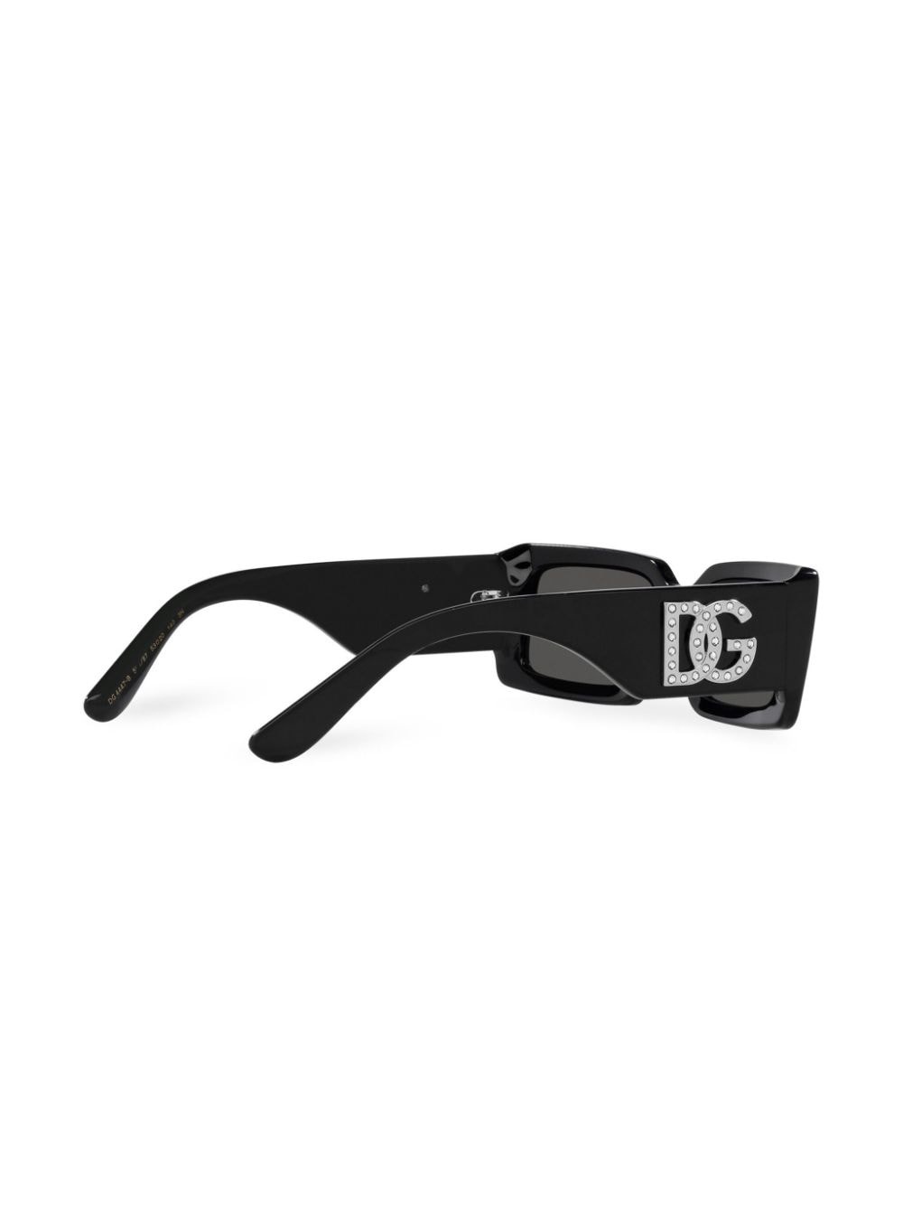 crystal-embellished rectangle-frame sunglasses - 4