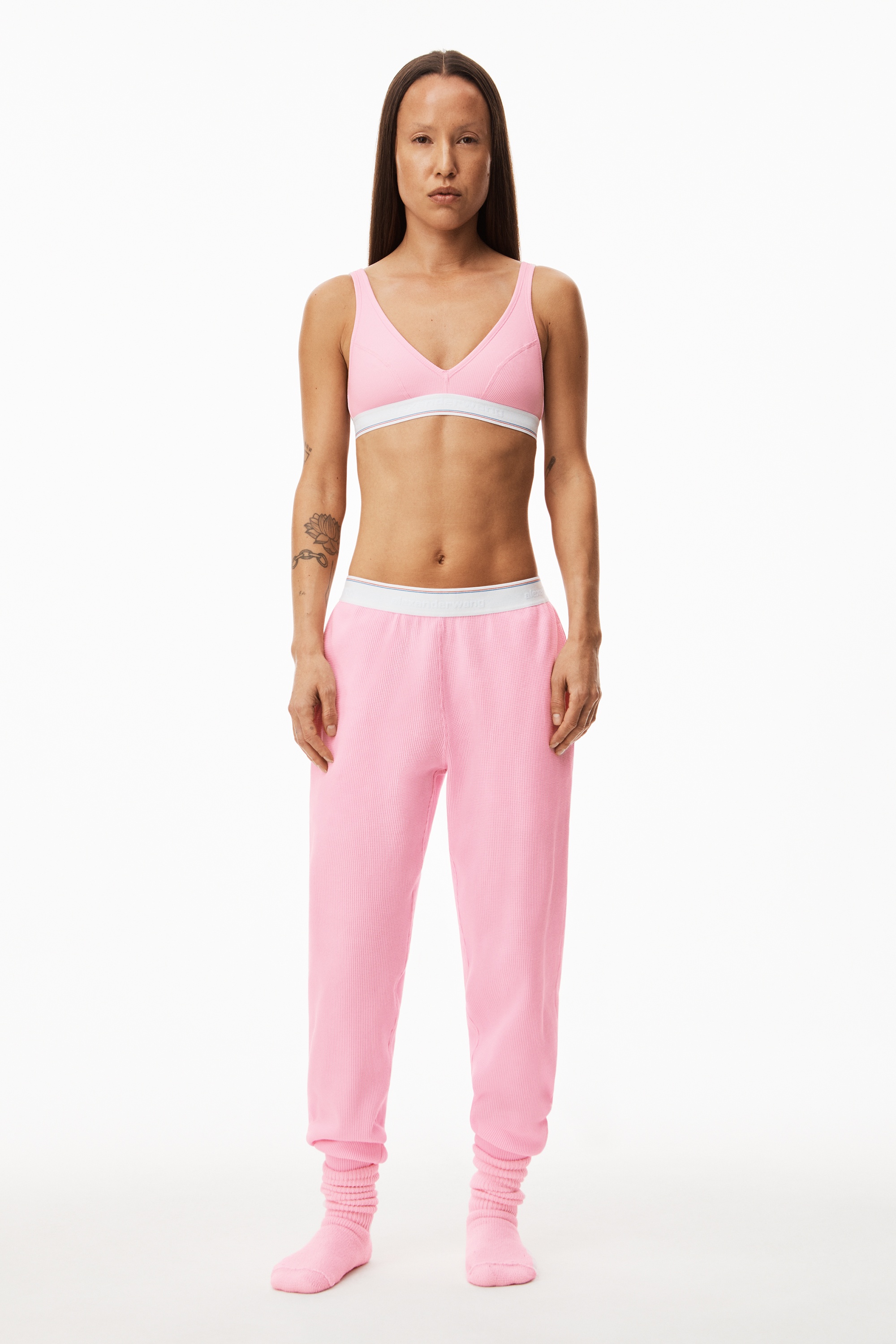 UNISEX JOGGER IN COTTON WAFFLE THERMAL - 2