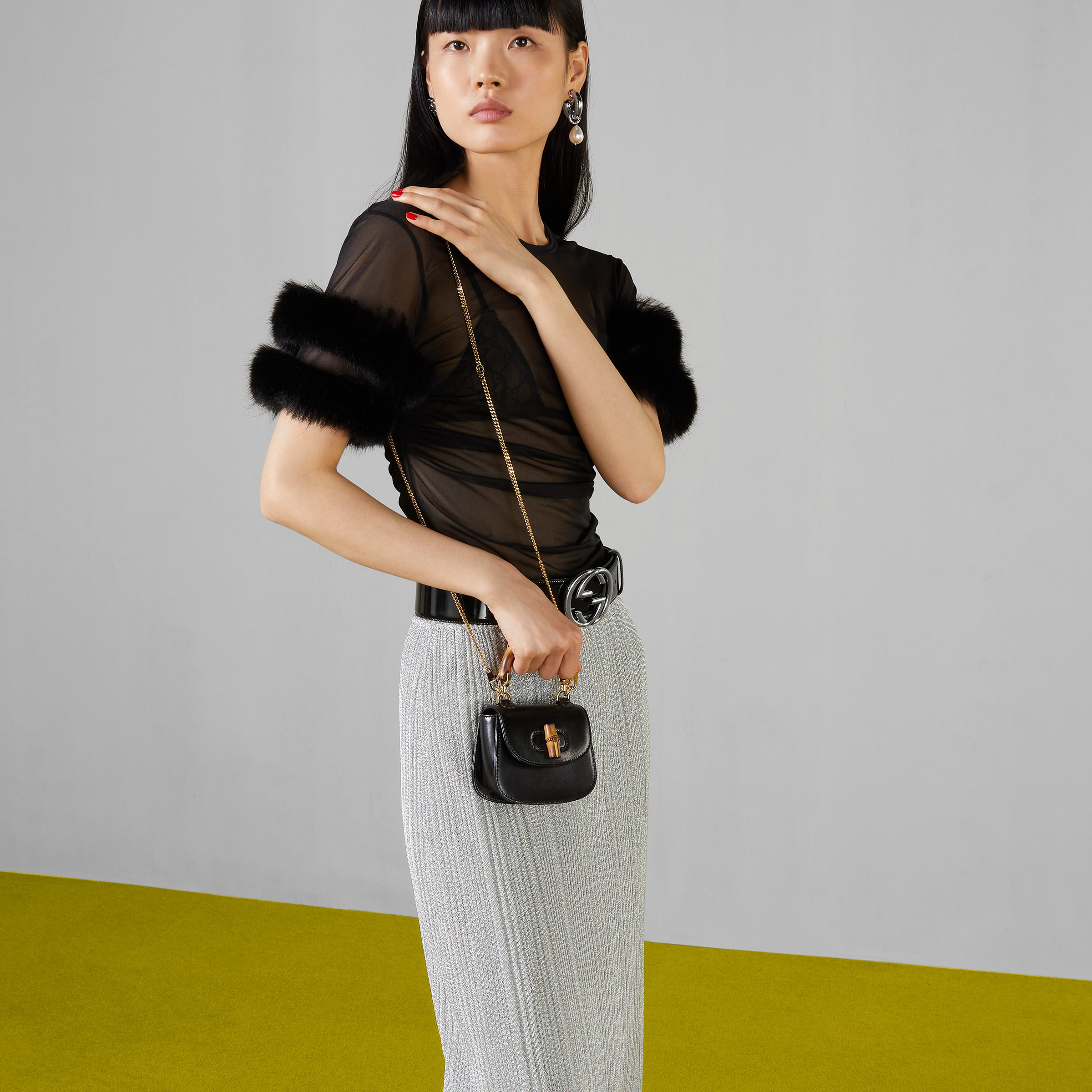 Gucci Bamboo 1947 super mini bag - 4