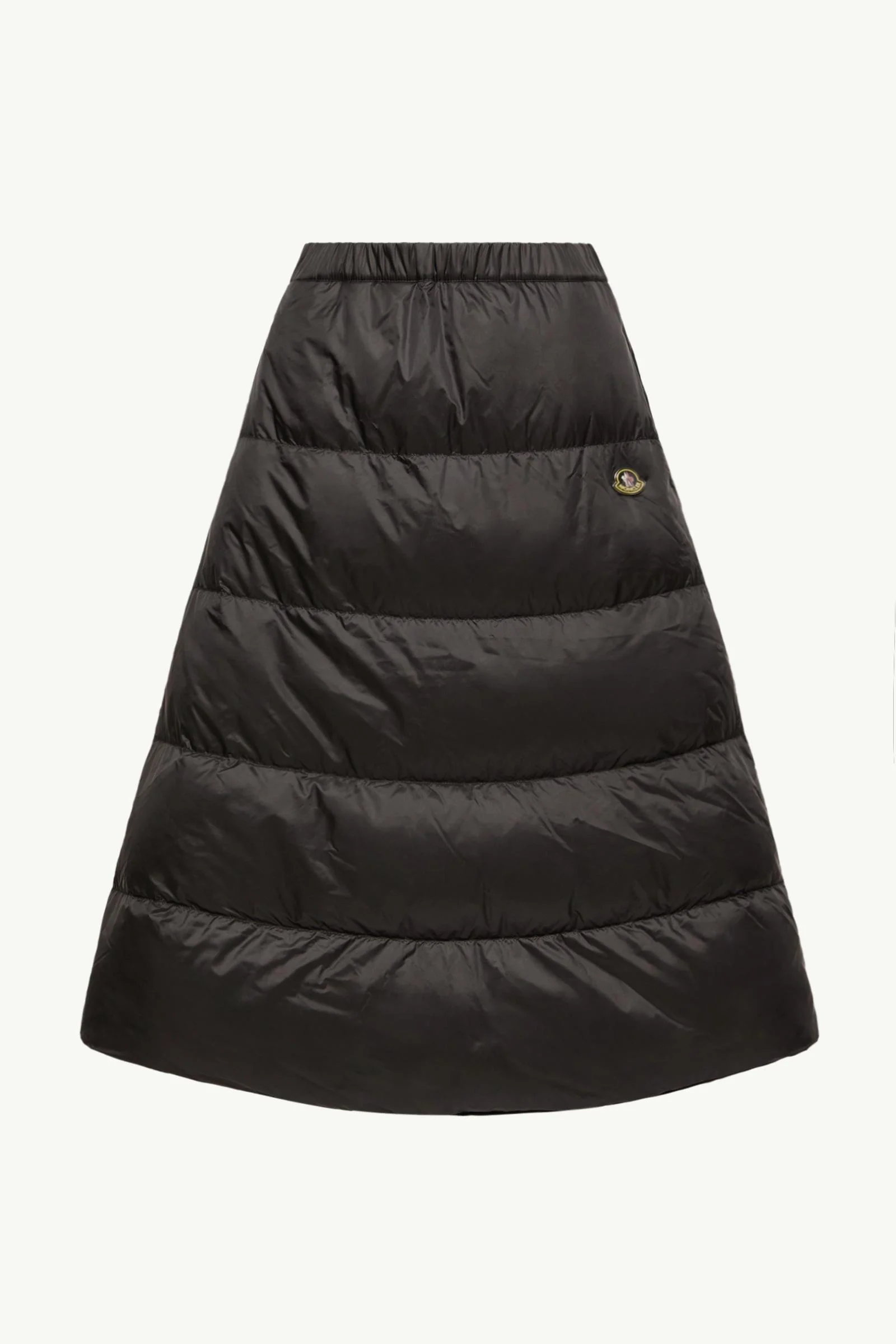 Reversible Wool Twill Padded Midi Skirt - 1