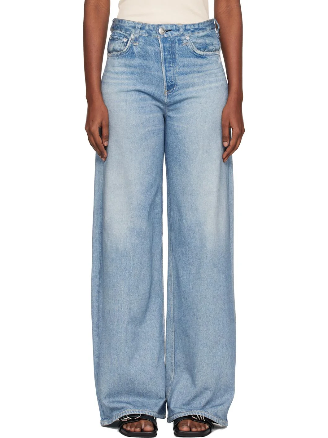 Blue rb Miramar Sofie Wide-Leg Jeans - 1