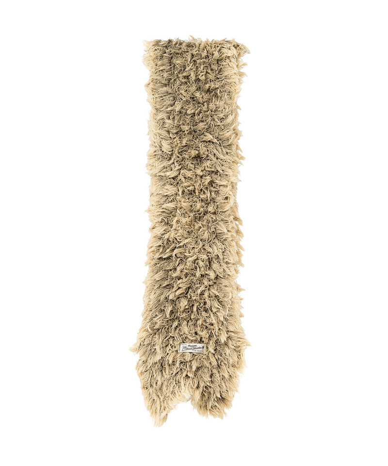 Bleached Shaggy Knit Scarf 10