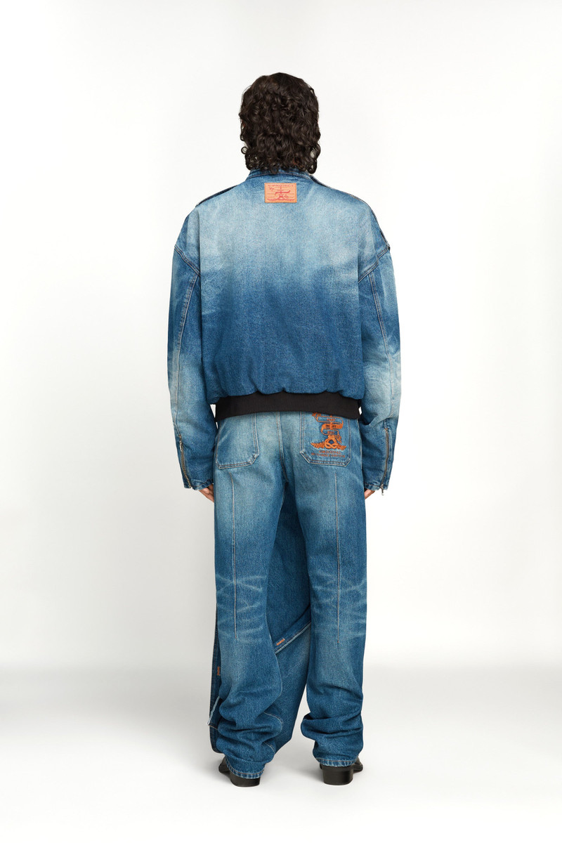 Snap Off Denim Bomber Jacket 6
