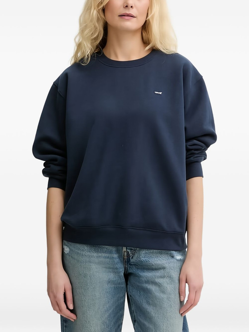 logo-patch crew-neck sweatshirt 1