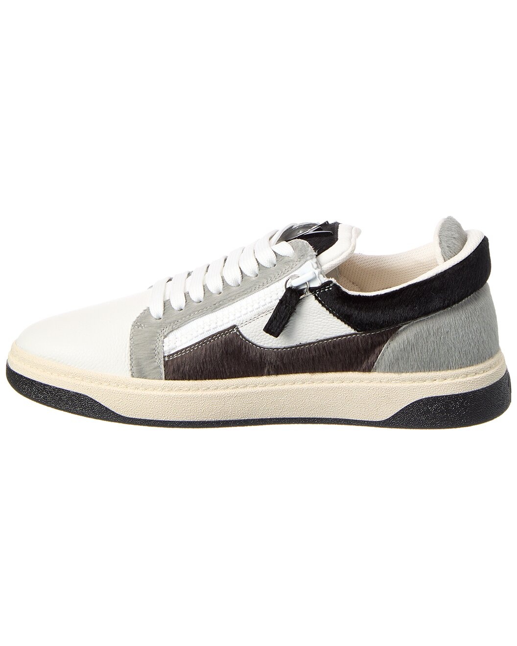 Giuseppe Zanotti GZ/94 Leather & Haircalf Sneaker - 2