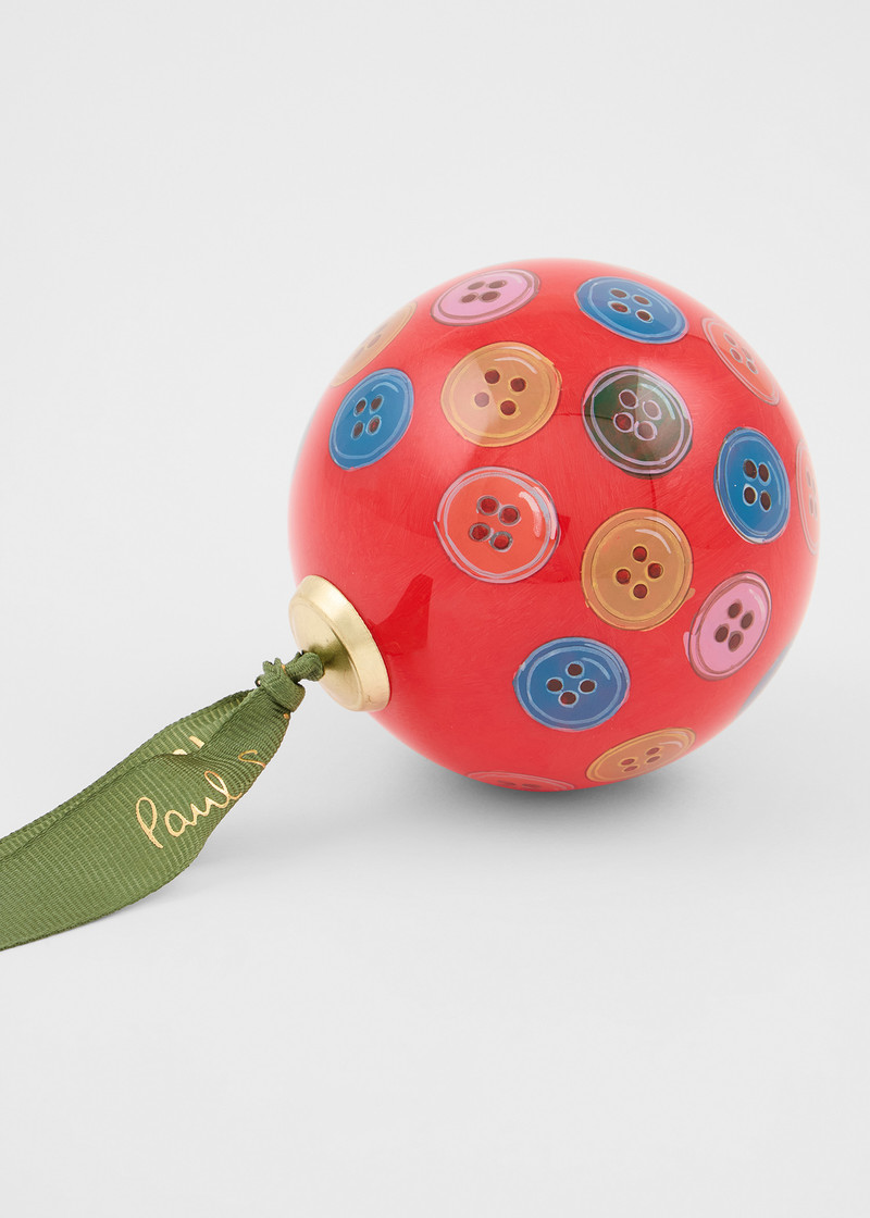 Paul Smith Hand-Painted 'Buttons' Glass Bauble outlook