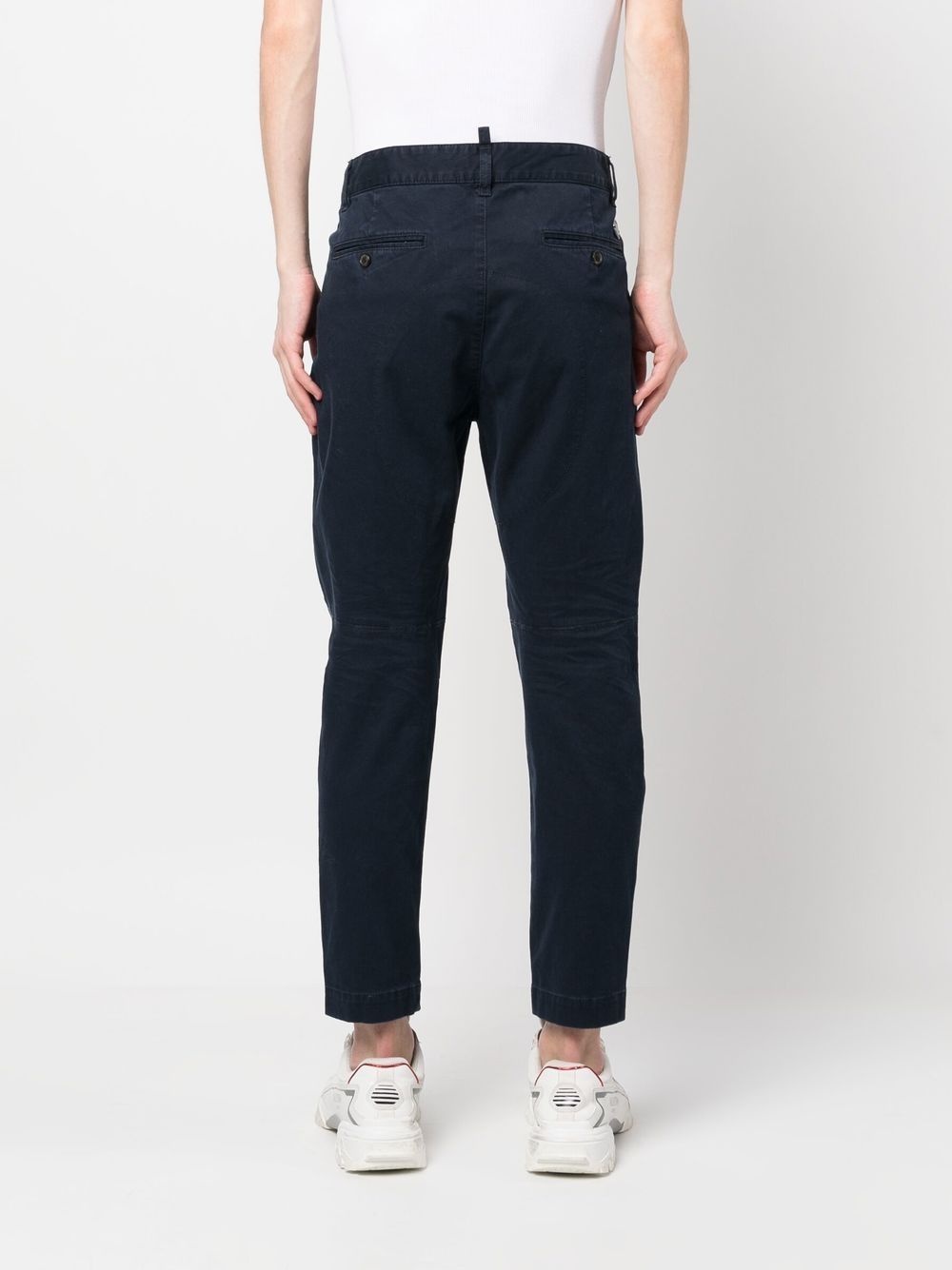 mid-rise tapered trousers - 4