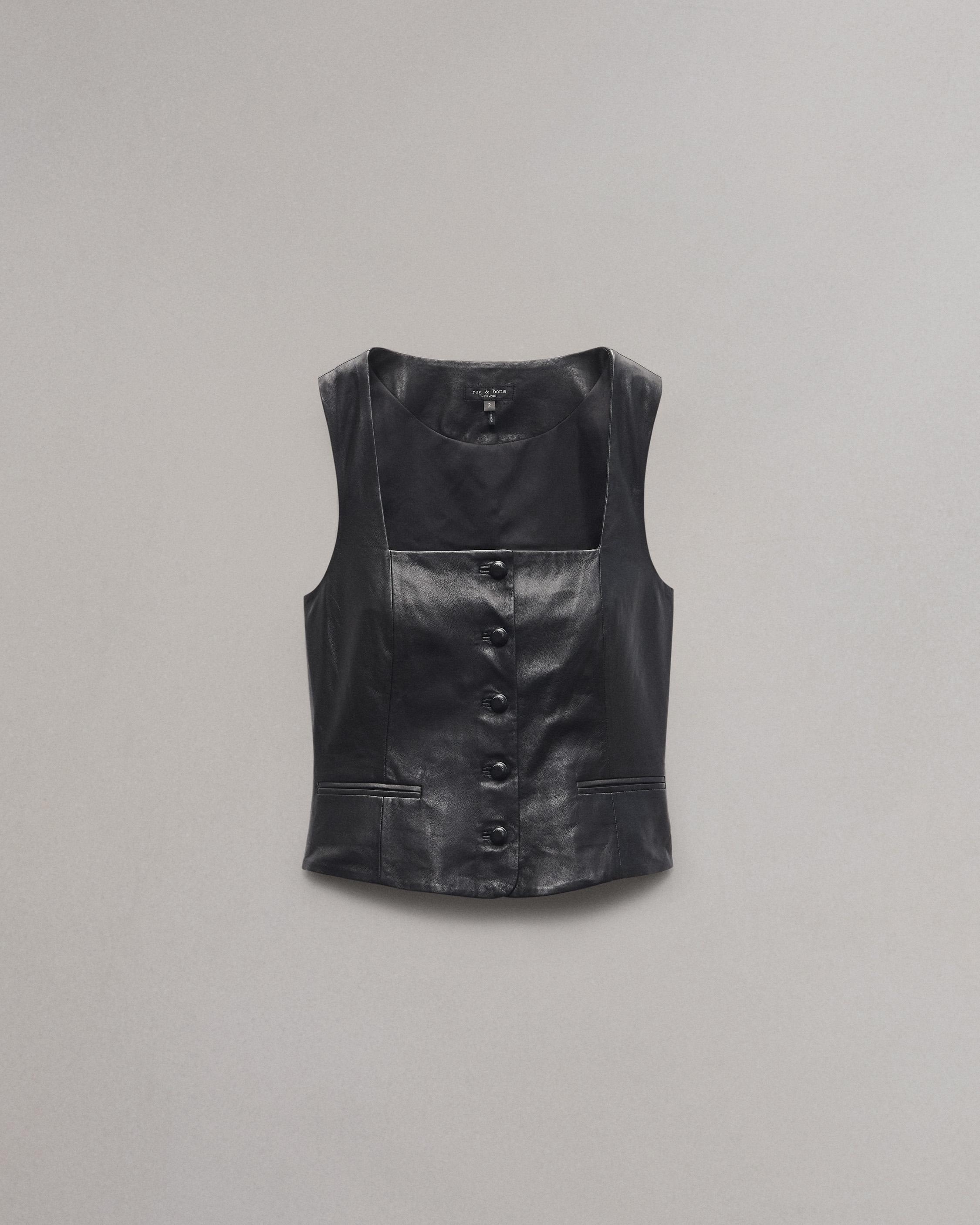 Mariana Leather Vest - 1