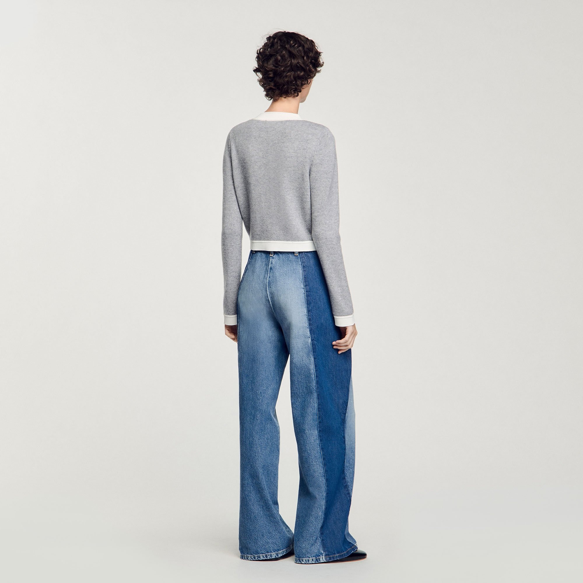 TWO-TONE CARDIGAN - 5