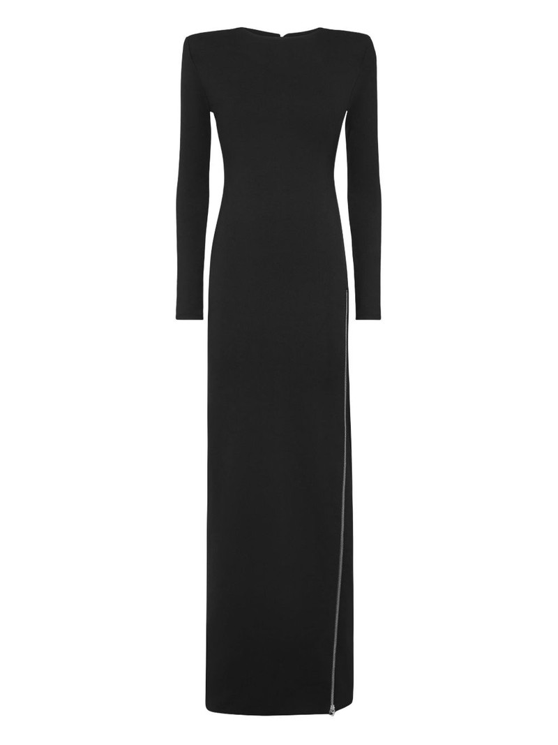 long-sleeve side-zip dress 1
