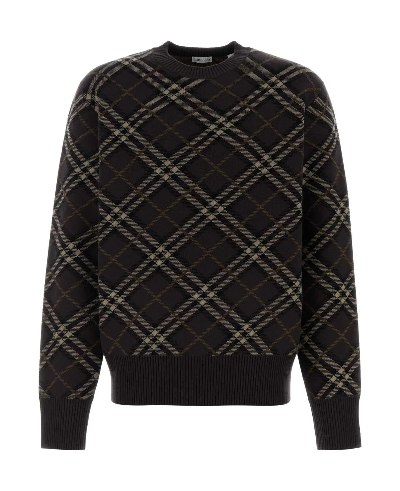 Embroidered Stretch Wool Blend Sweater - 1