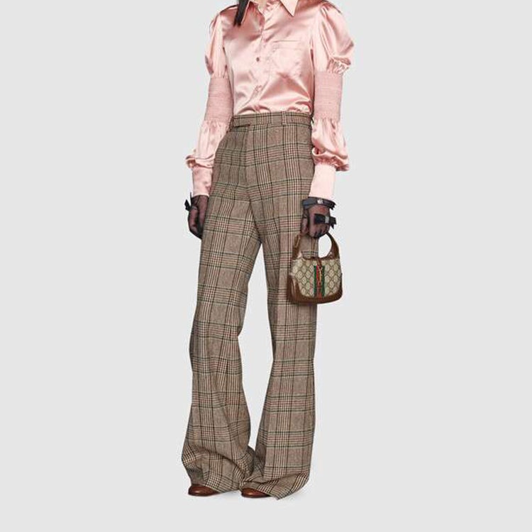 (WMNS) Gucci Jackie 1961 SeriesGG Canvas Clutch Single Shoulder Bag mini Brown Monogram 637092-HUHHG - 4