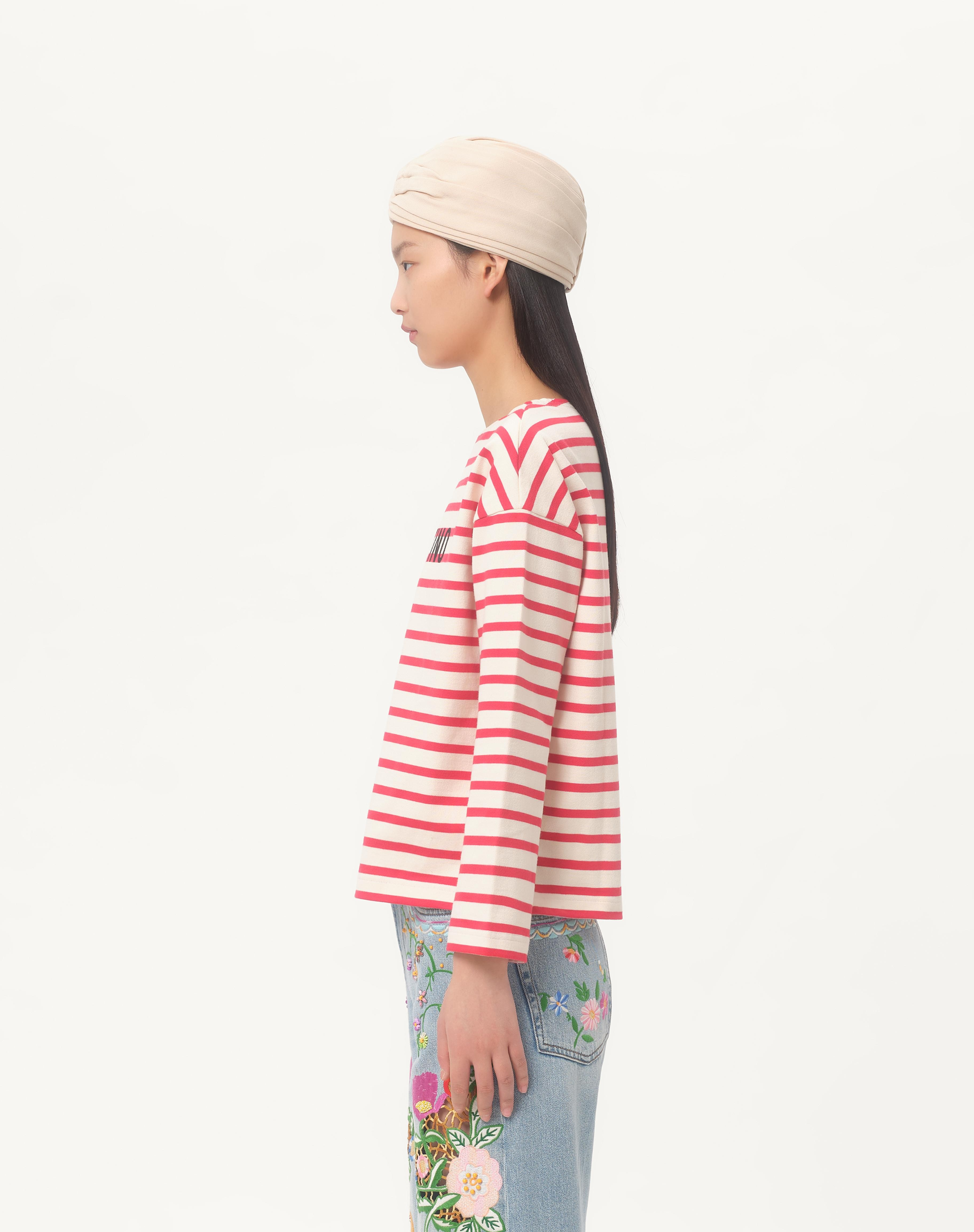 STRIPED JERSEY COTTON T-SHIRT - 6