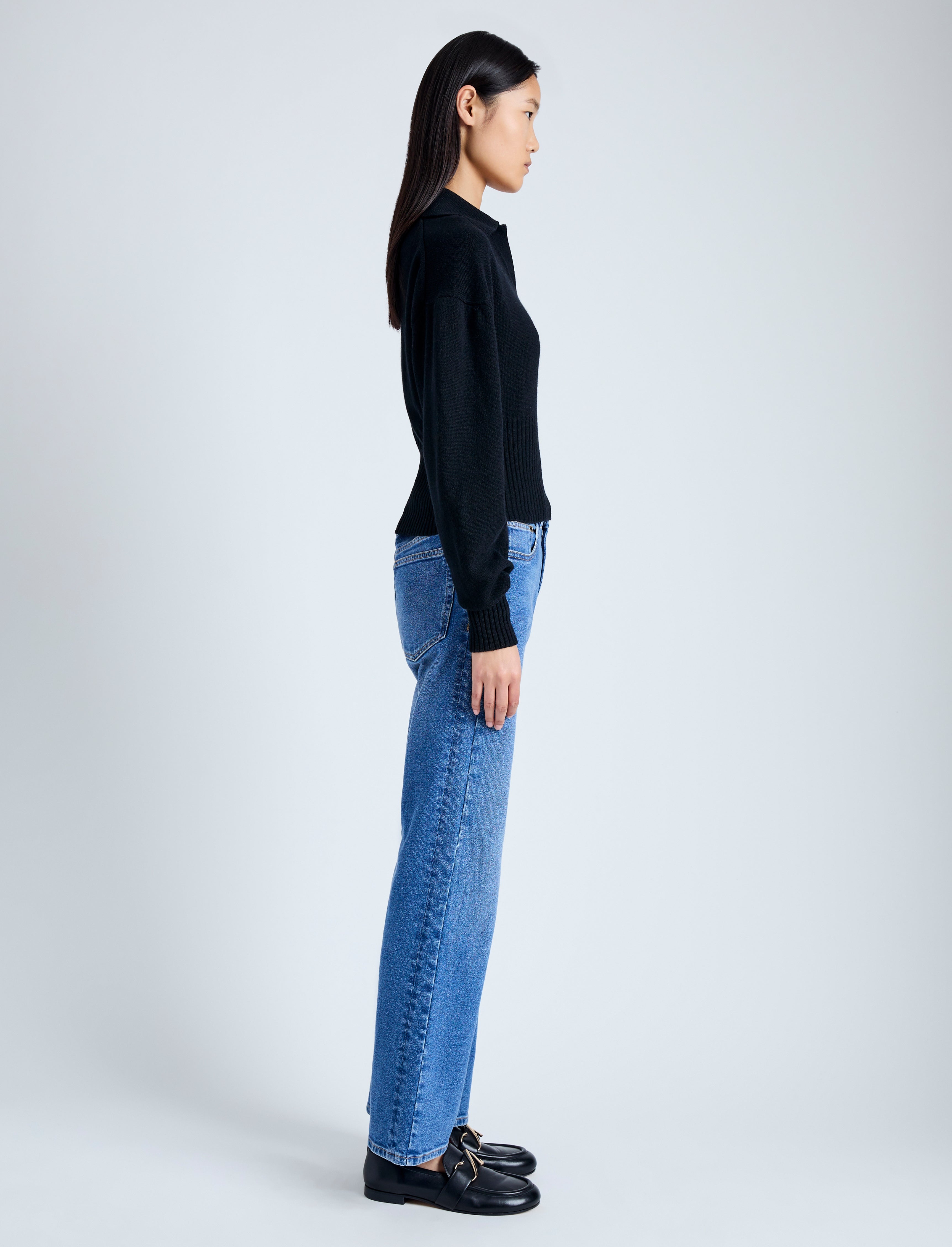 Jeanne Polo Sweater in Eco Cashmere - 4