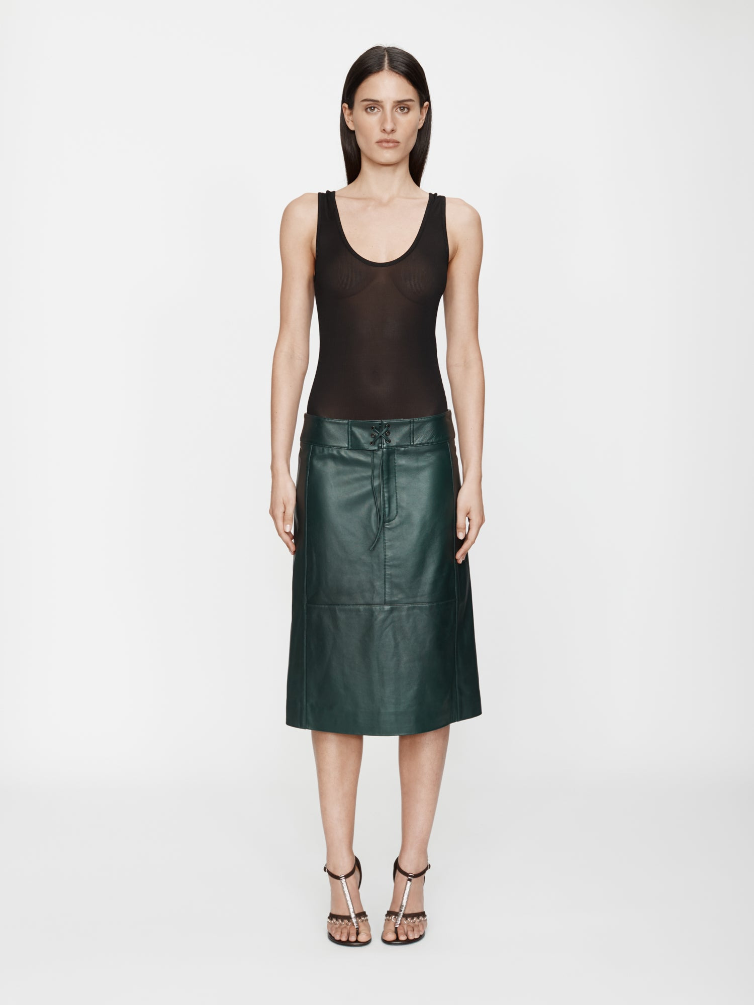 Eddie Leather Skirt - 8