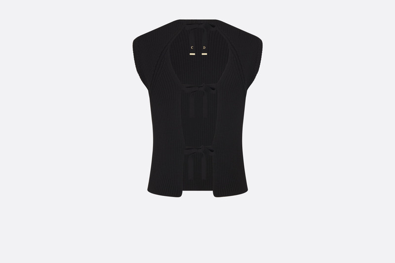 Dior Sleeveless Open-Back Sweater outlook