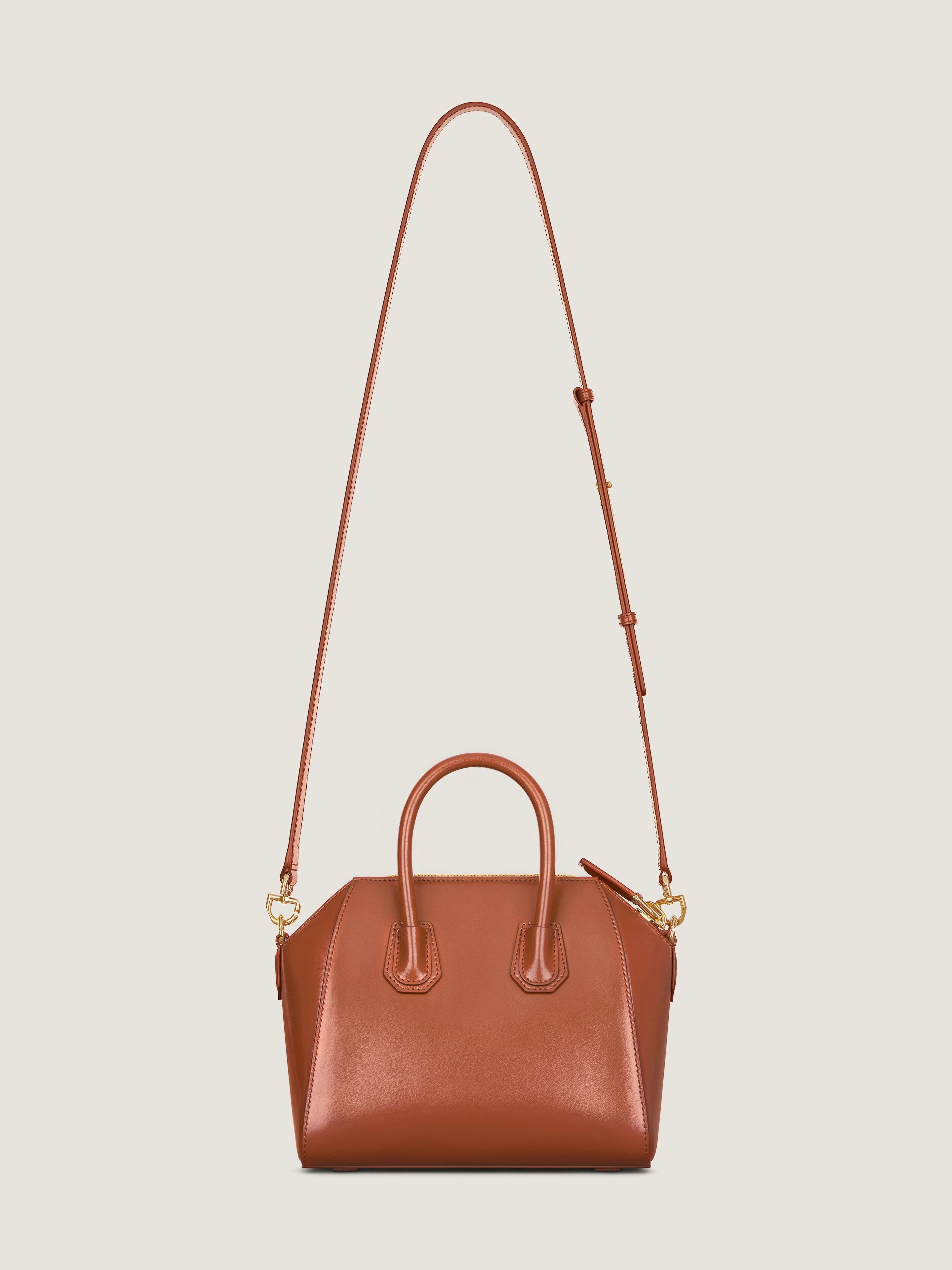MINI ANTIGONA BAG IN BOX LEATHER - 4