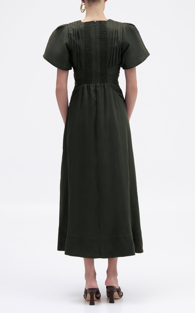 Movement Knotted Midi Dress olive 4