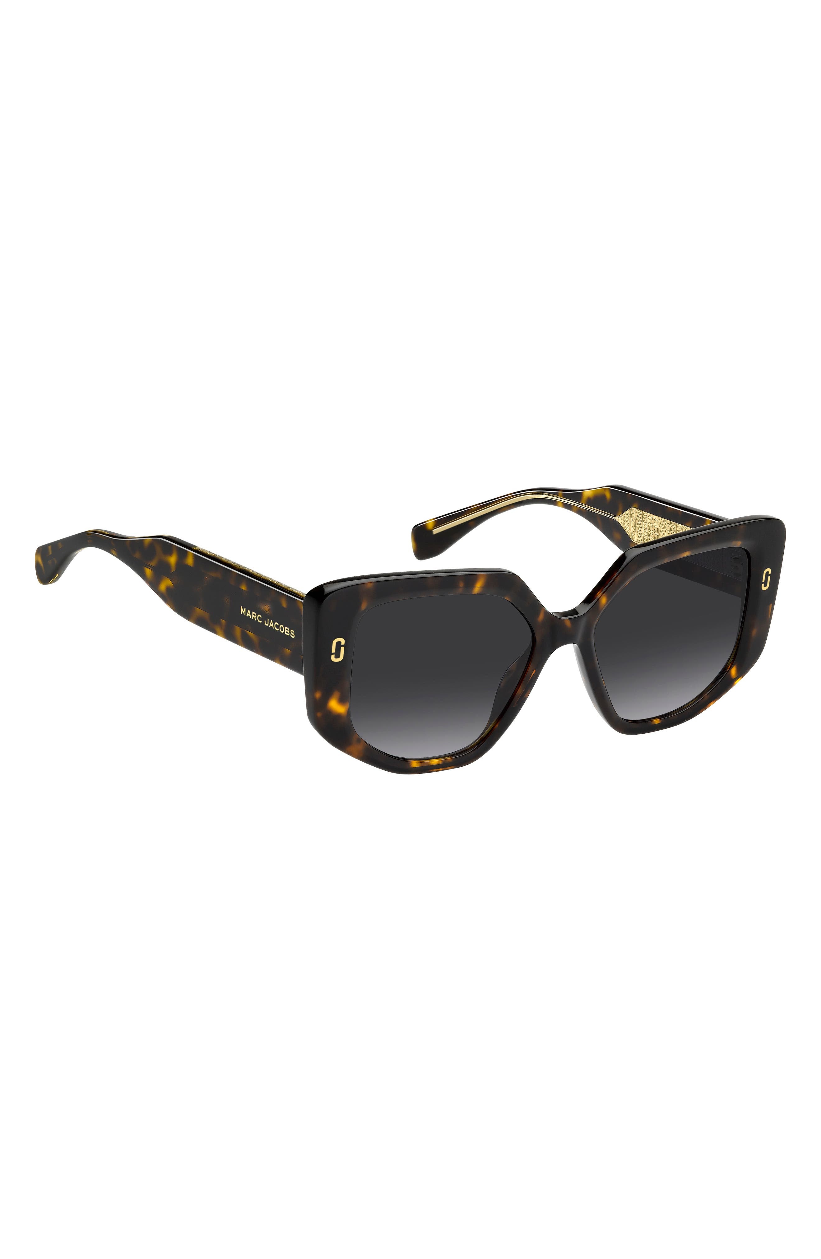 Marc Jacobs 52mm Gradient Square Sunglasses in Havana/Dark Grey Sf at Nordstrom - 6