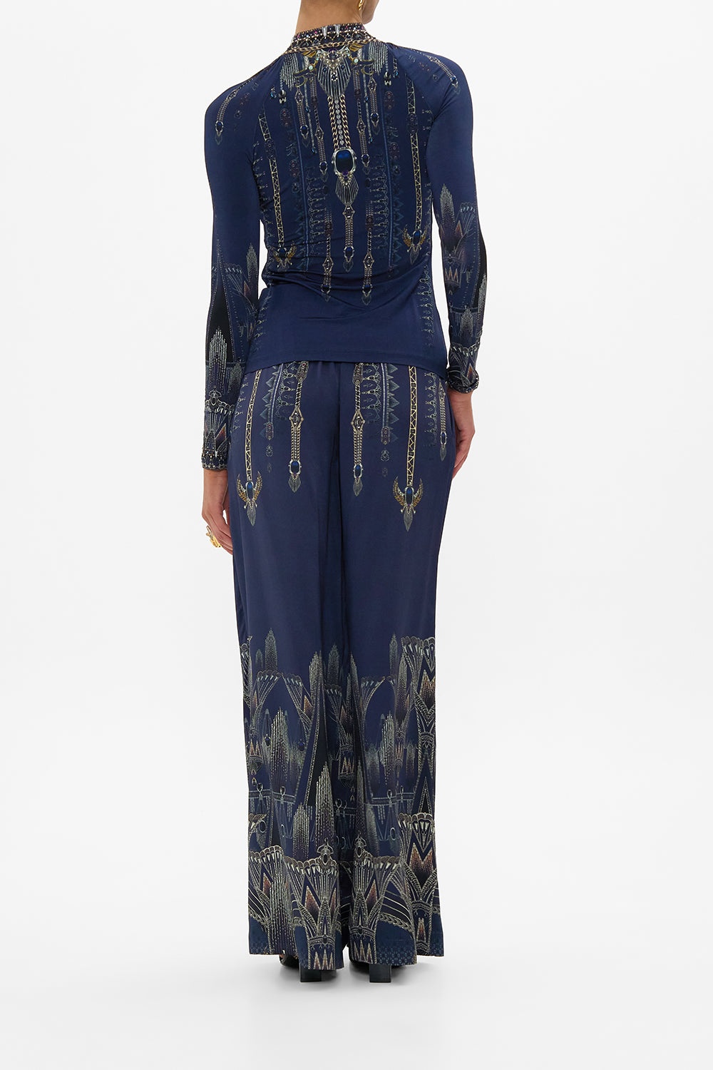 WIDE LEG WAISTED PANT - 3