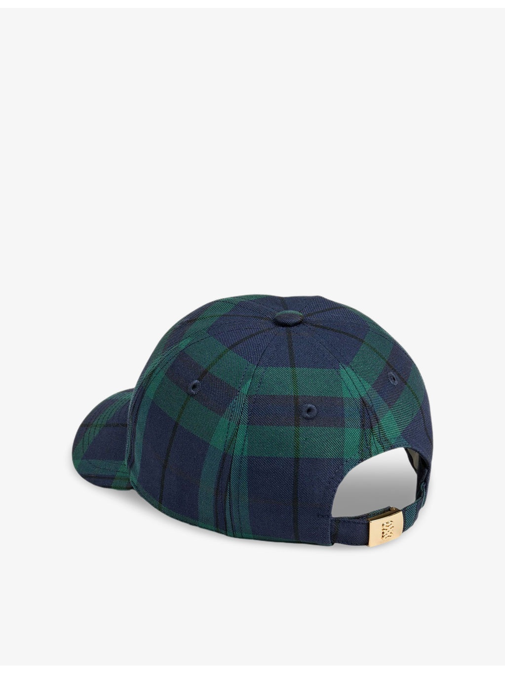 Logo-Embroidered Checked Woven Cap - 3