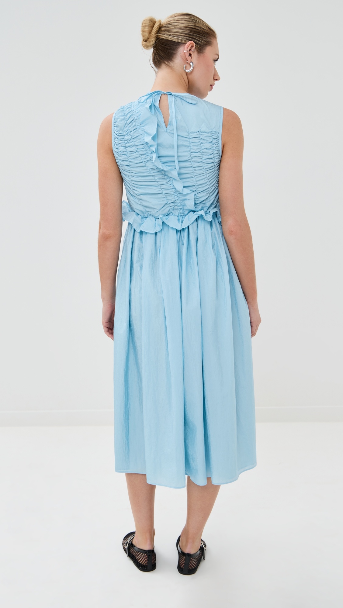 【Cecilie Bahnsen 】OLE DRESS NAVY Omara Dress – La Garçonne