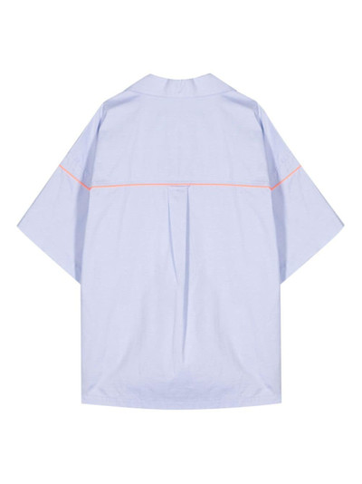 Kolor logo-embroidered cotton shirt outlook