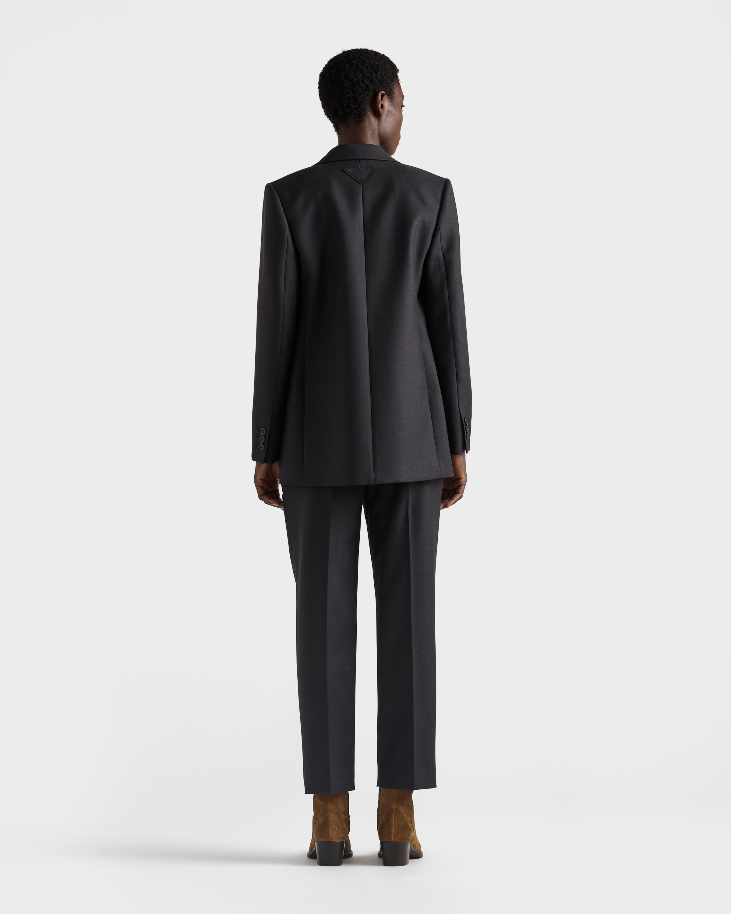 Single-breasted gabardine jacket - 5