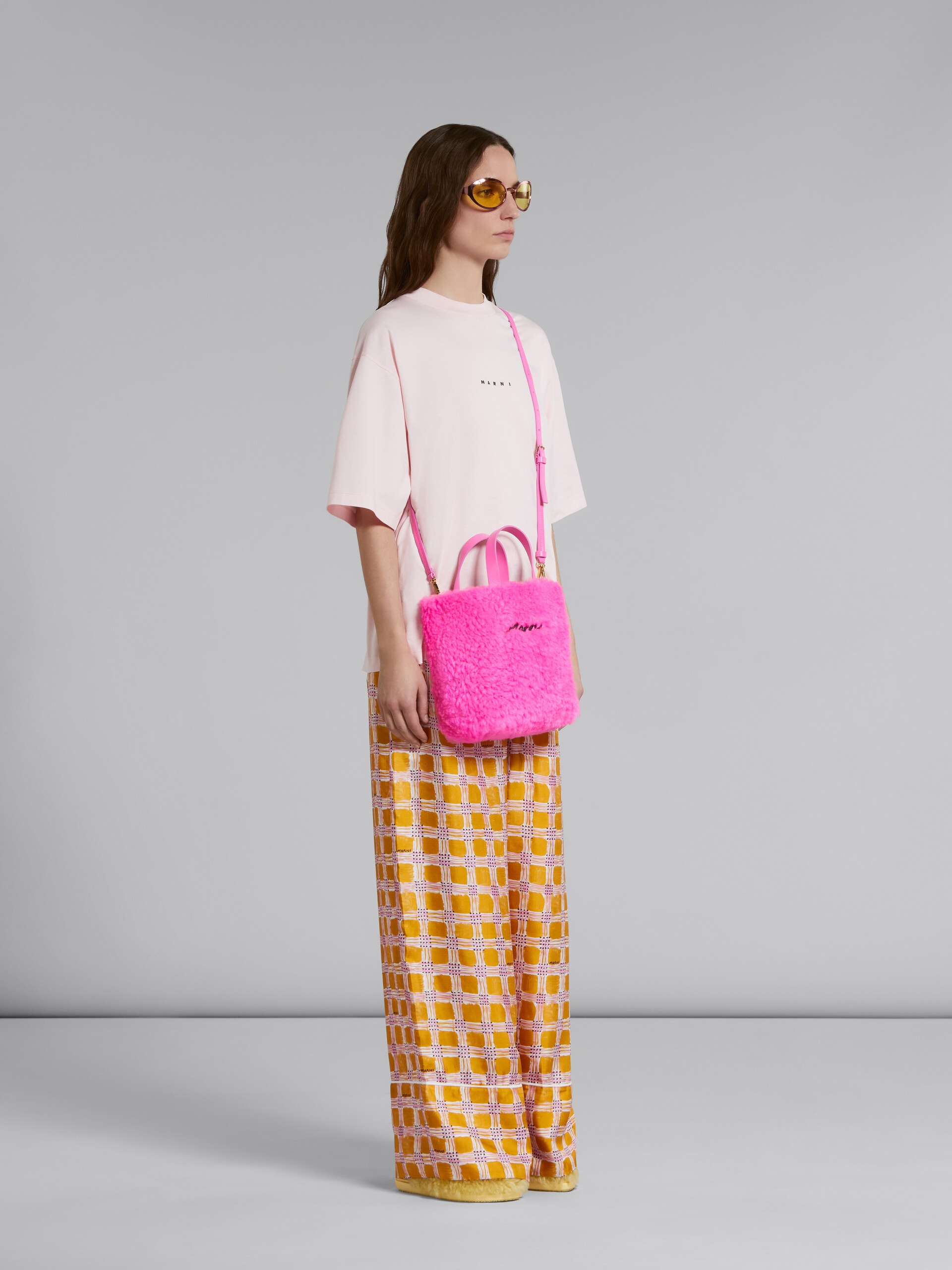 PINK T-SHIRT WITH LOGO PRINT - 5