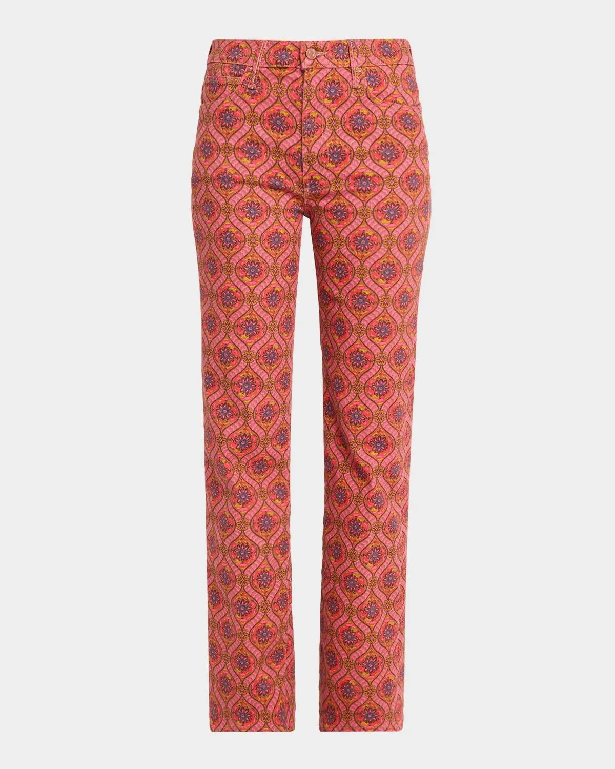 The Kick It Floral-Print Straight-Leg Jeans - 1