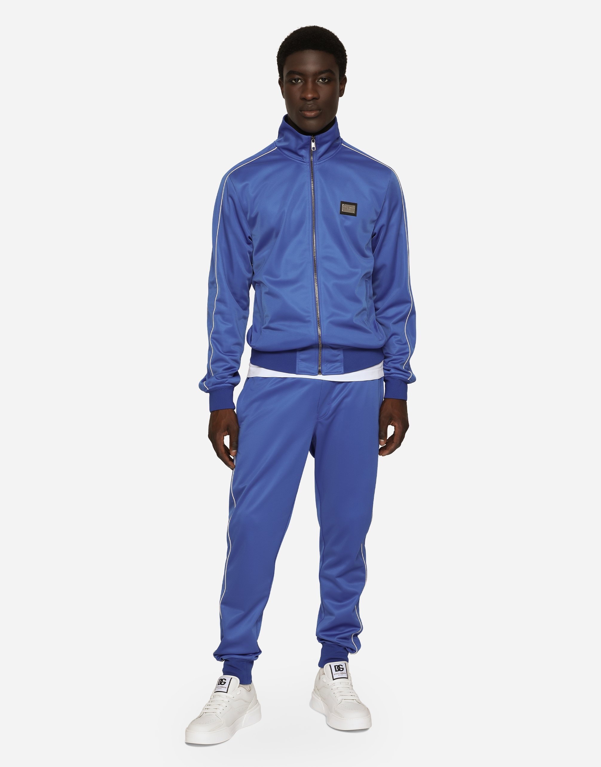 Triacetate jogging pants with bands - 2