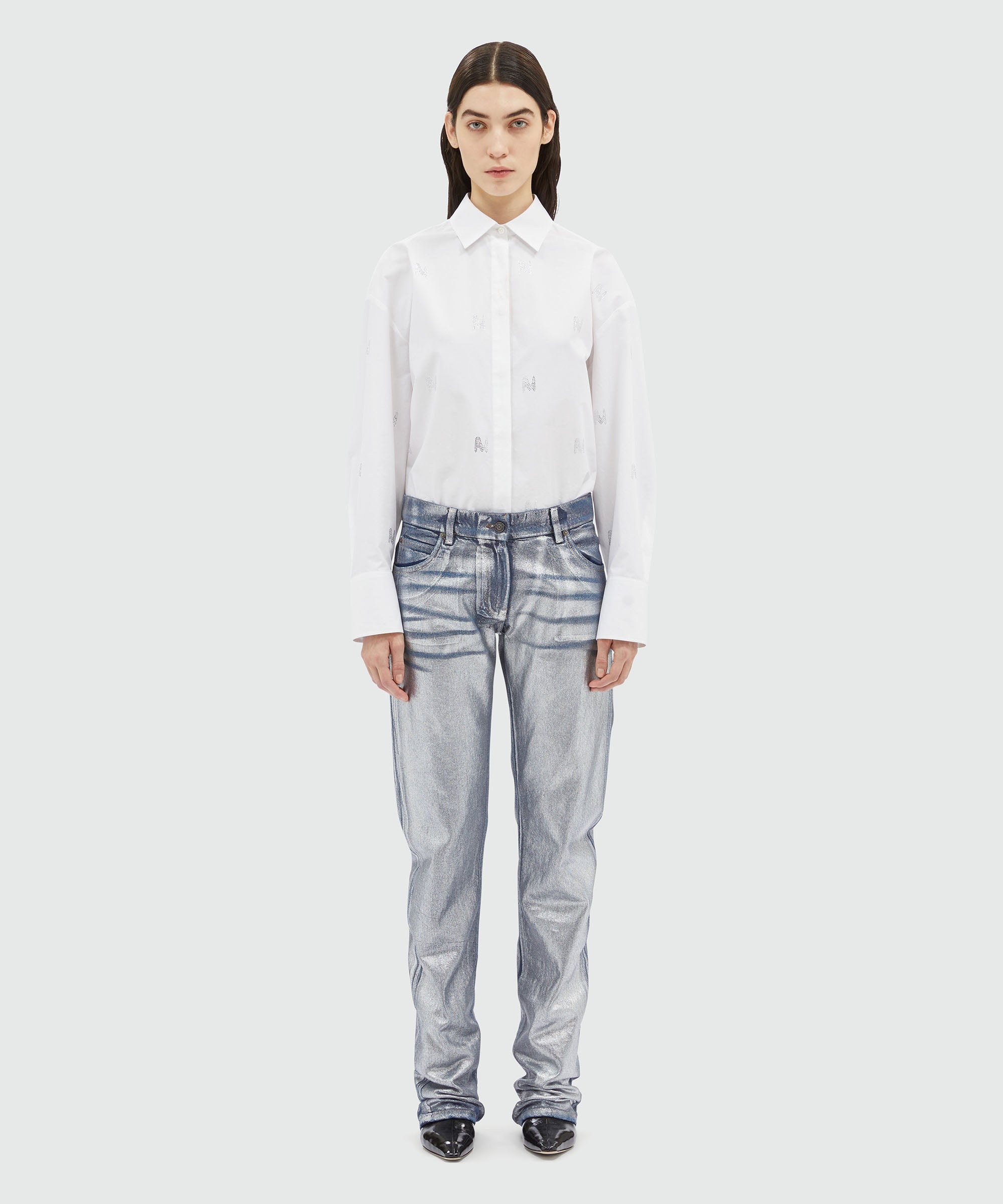 Metallic demin pants - 2