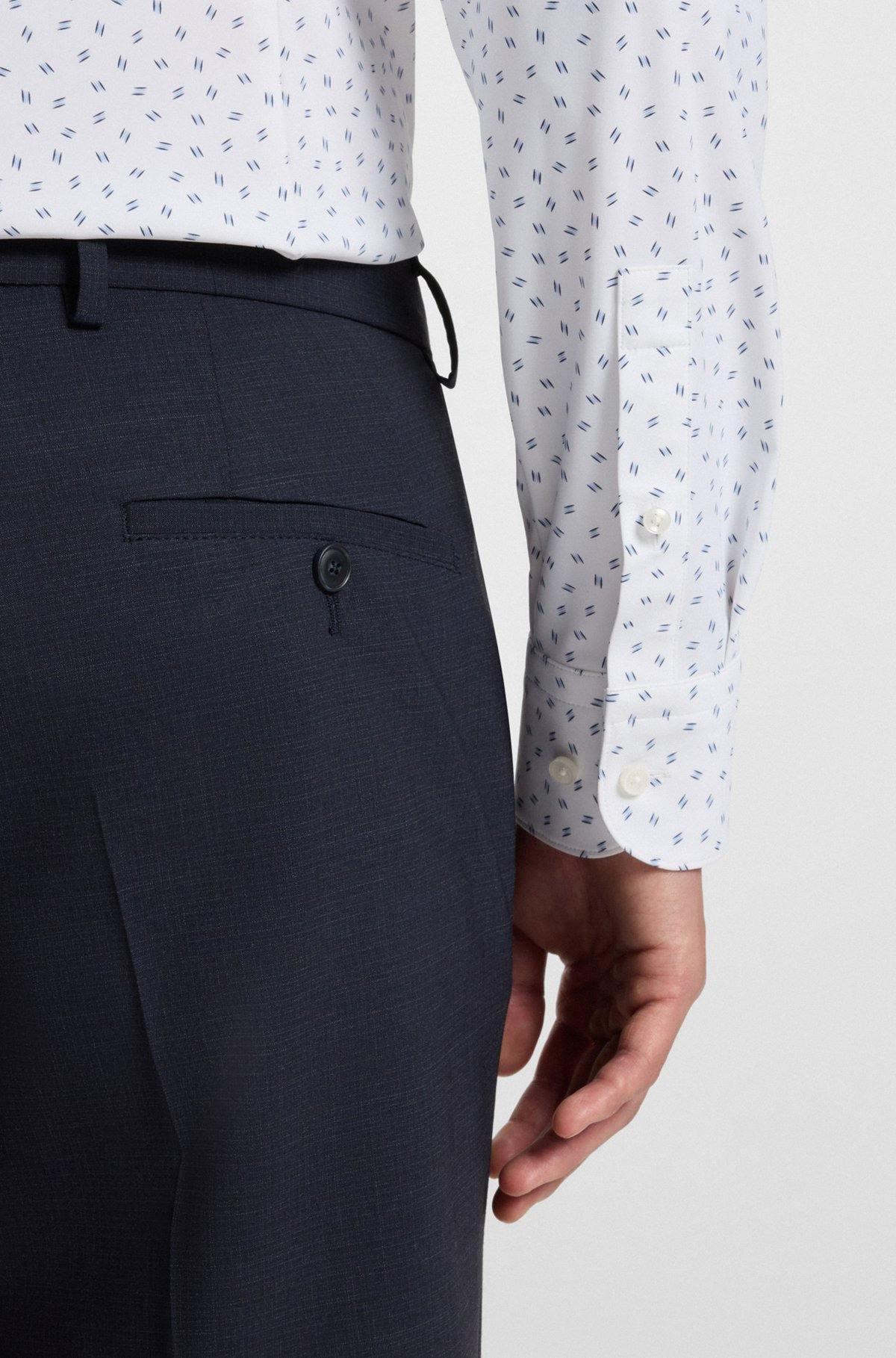 SLIM-FIT SHIRT IN PRINTED PERFORMANCE-STRETCH JERSEY - 6