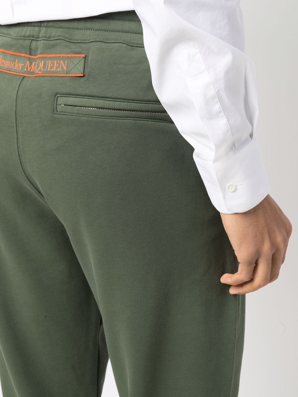 slim-fit cotton track pants - 5