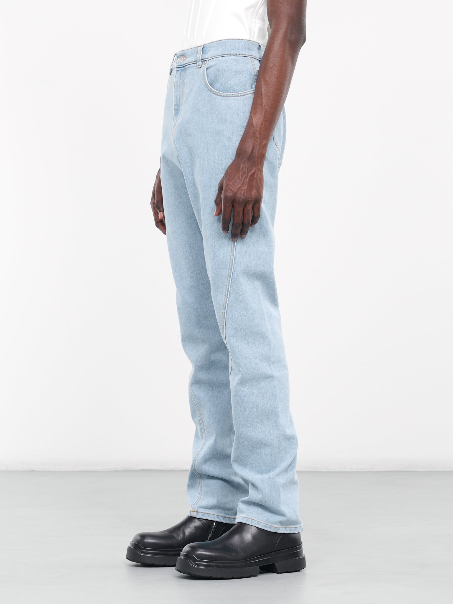 Twisted Seam Denim Jeans - 2