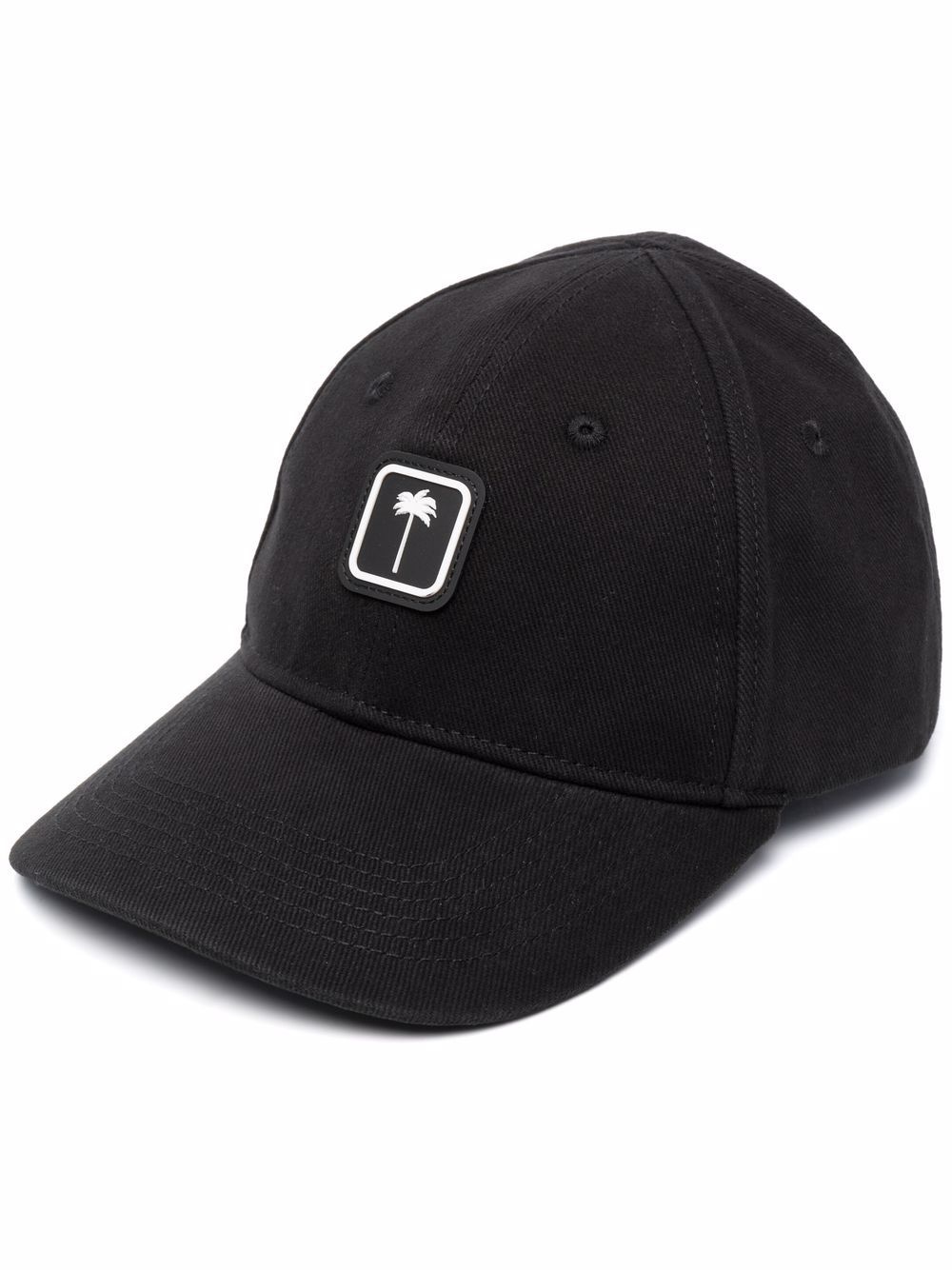 logo-patch cotton cap - 1